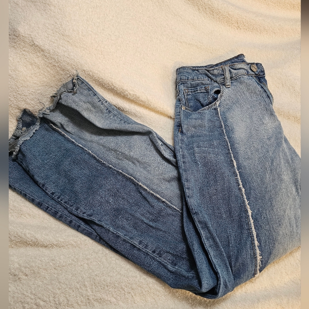 Rue 21 Patchwork Flare Jeans Size 11
